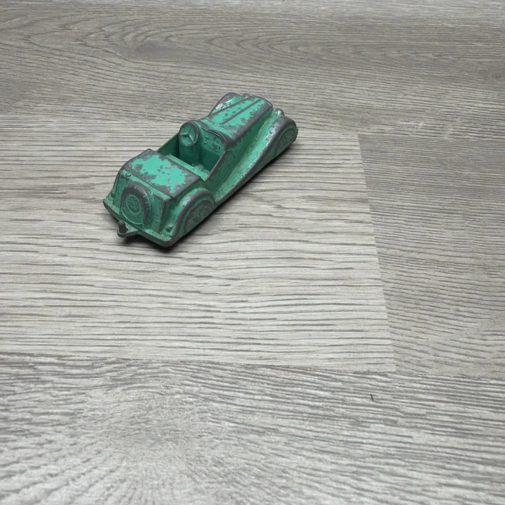 VTG 1950s Green Midgetoy Diecast Metal Car Rockford Ill&Tootsietoy Thunderbird